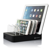 Cell Phone 6 Port USB Wireless Charger Station Multi Port Mobile Phone Charger with Idicator Light